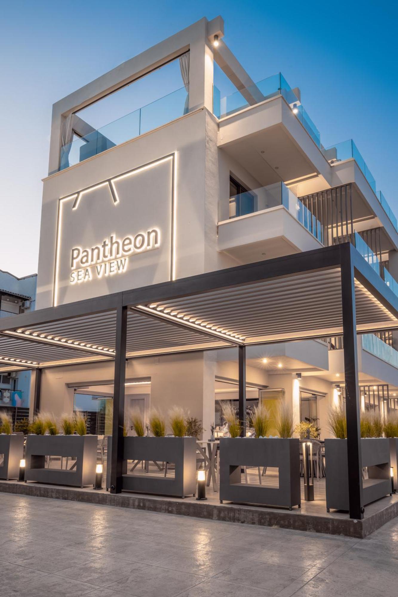 Pantheon Sea View Aparthotel Néoi Póroi Ngoại thất bức ảnh