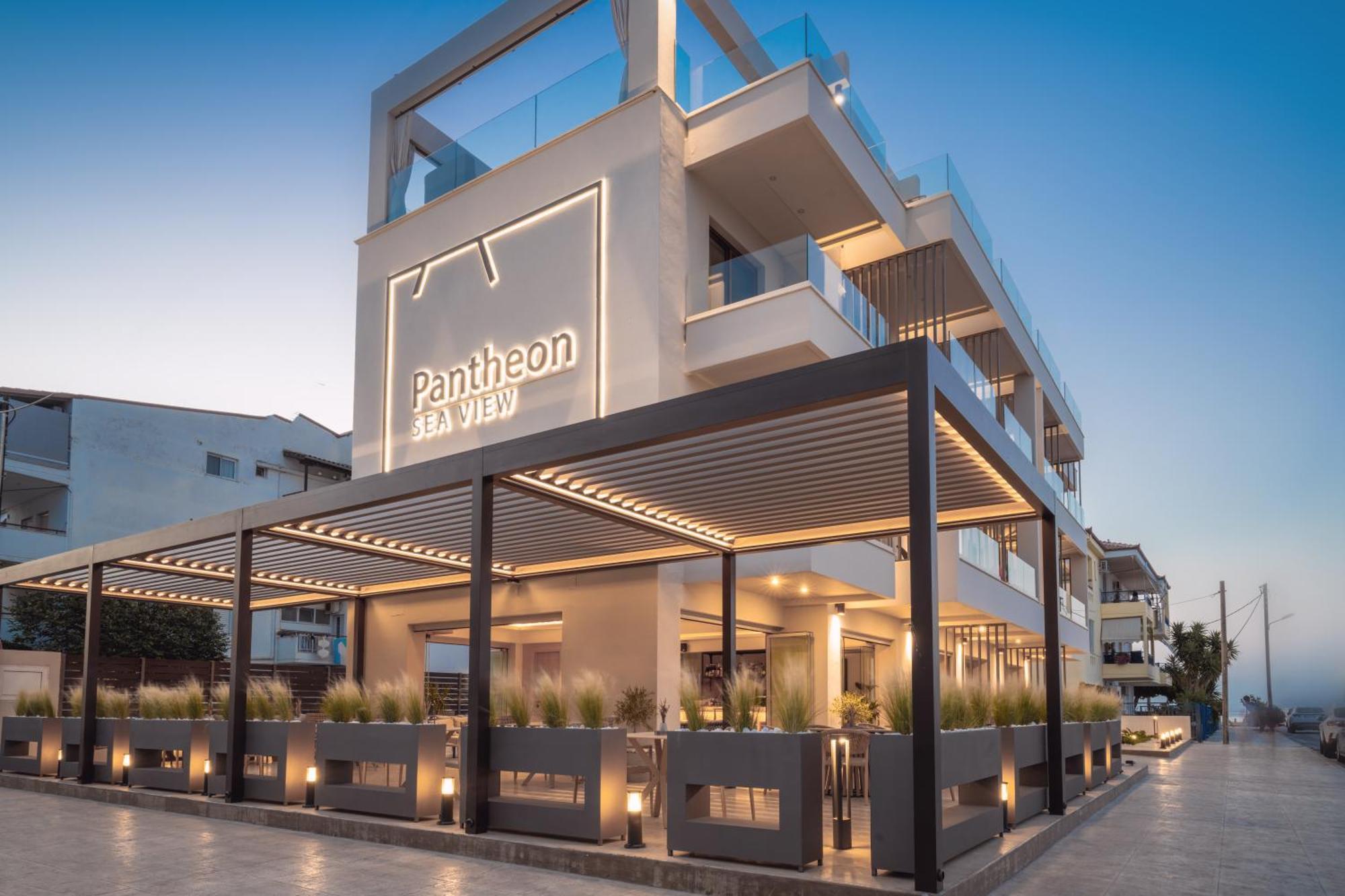 Pantheon Sea View Aparthotel Néoi Póroi Ngoại thất bức ảnh