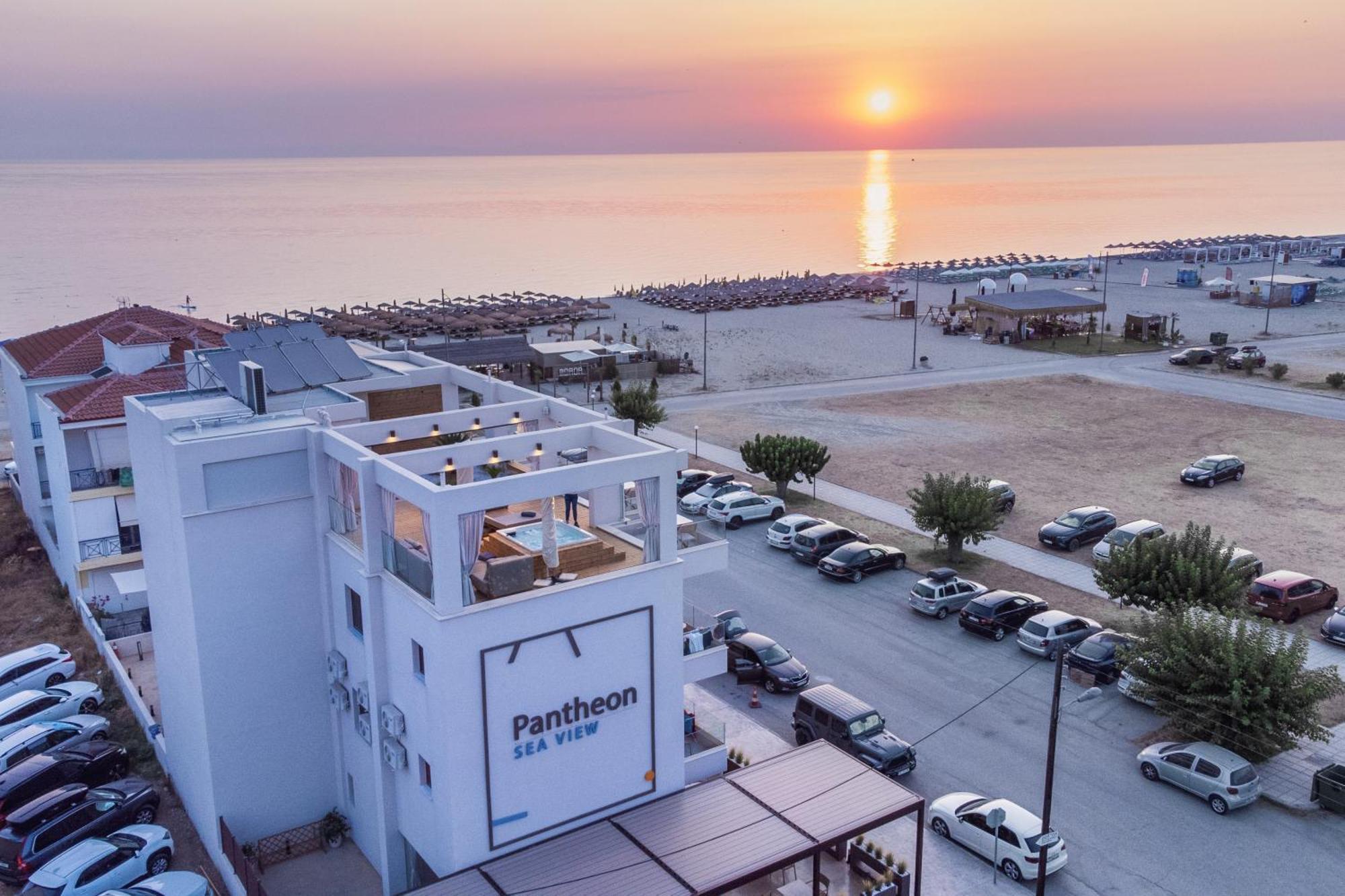 Pantheon Sea View Aparthotel Néoi Póroi Ngoại thất bức ảnh